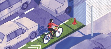 Cycling Safety Illustration Cycling Safety Illustration
