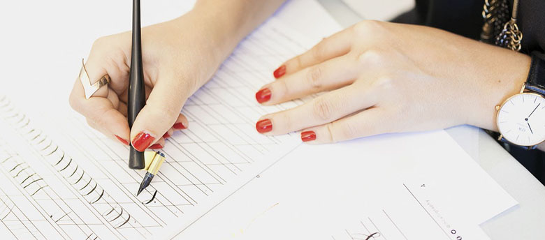 calligraphy, stationery