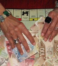 Monopoly with real money - at Nuit Blanche 2009 in Toronto