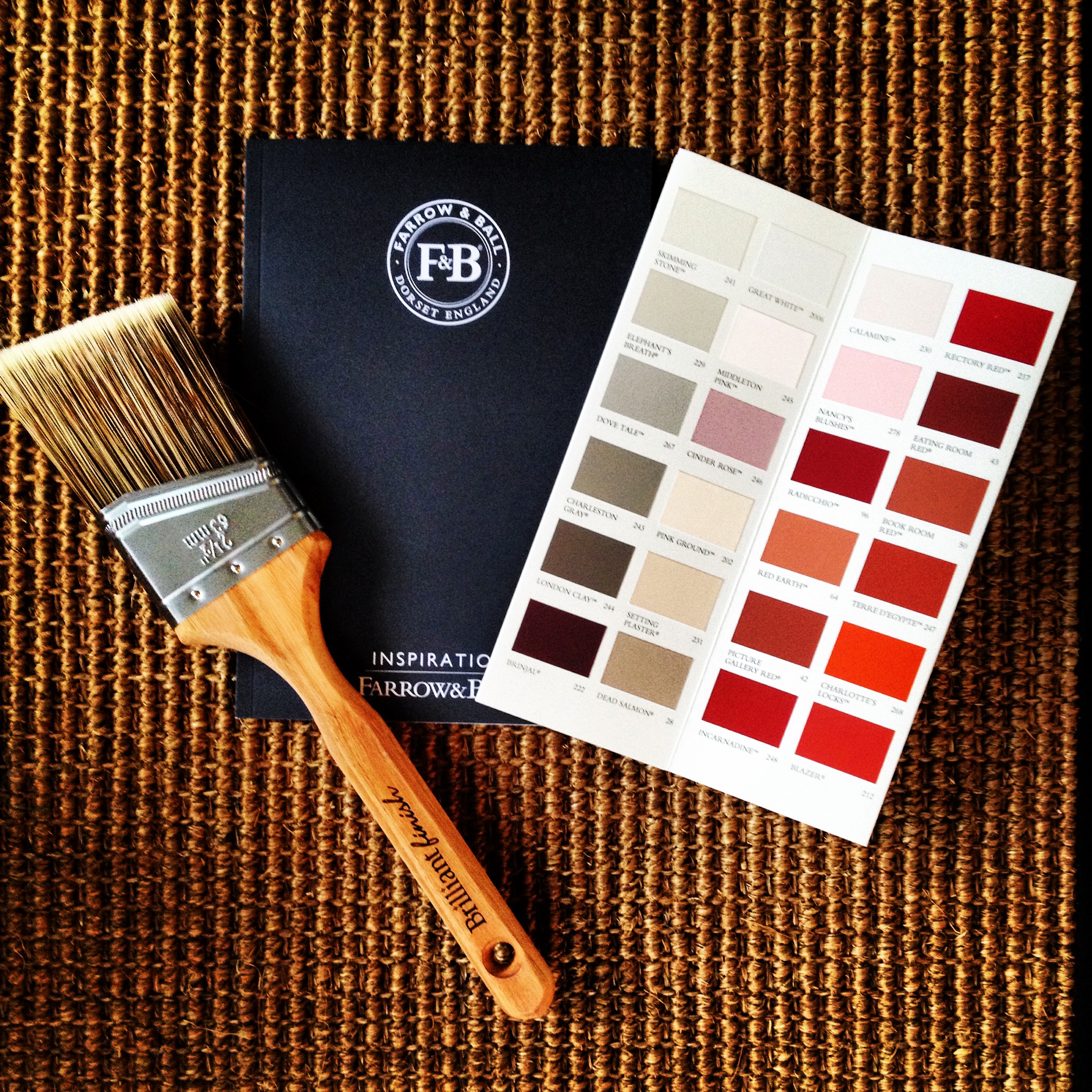 Front door paint samples