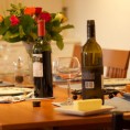home for dinner, dinner table