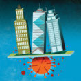 Office tower illustration