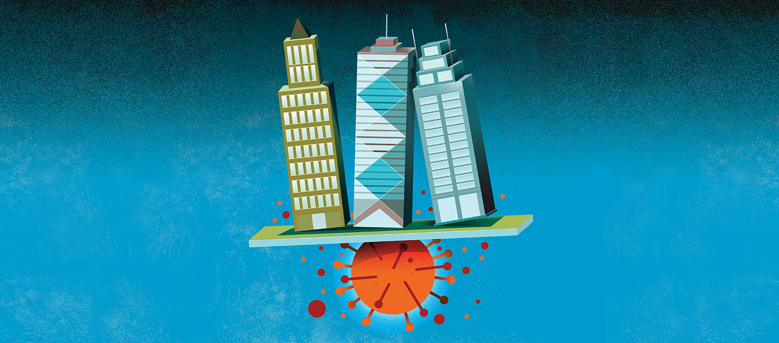 Office tower illustration