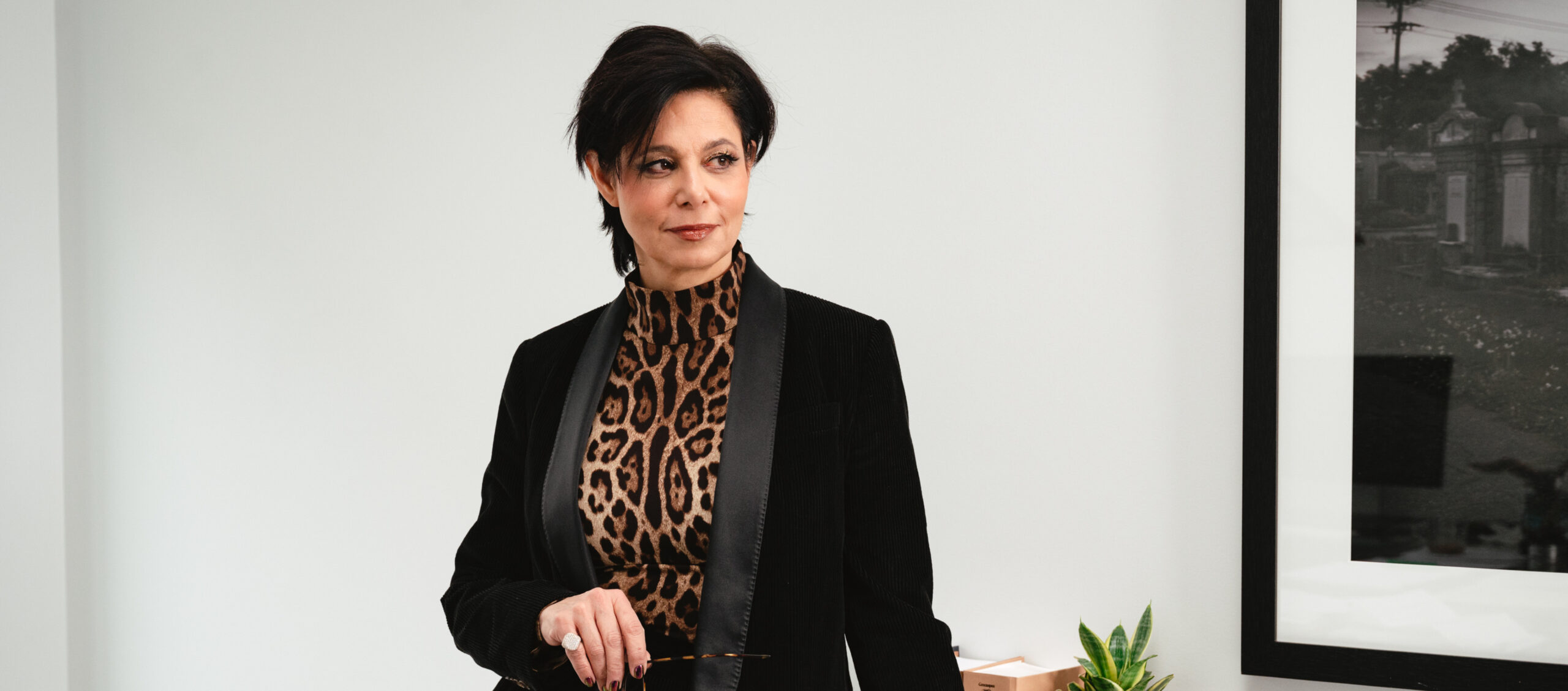 Portrait photograph of Marie Henein in her office