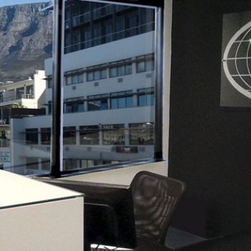 A view of Table Mountain, as seen from Exigent's Cape Town office