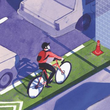 Cycling Safety Illustration